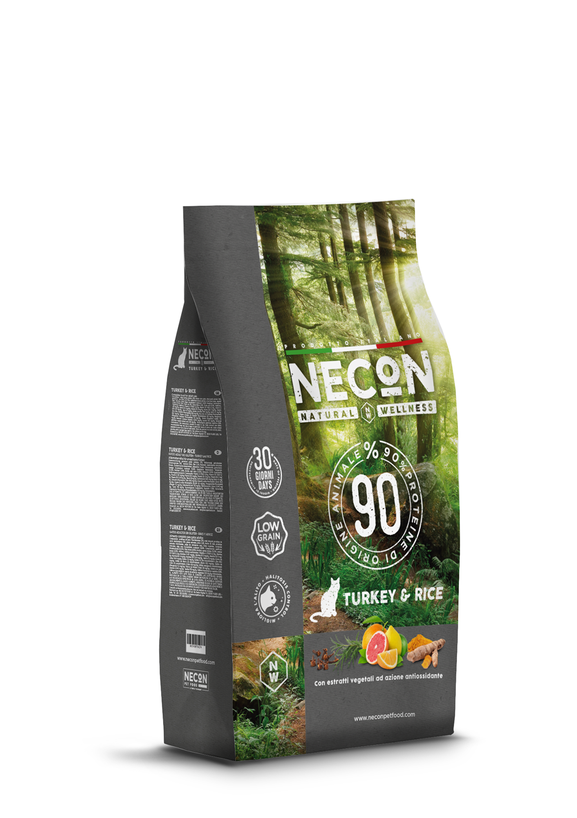 NECON NAURAL WELLNESS GATTO ADULT TACCHINO E RISO KG 1,5