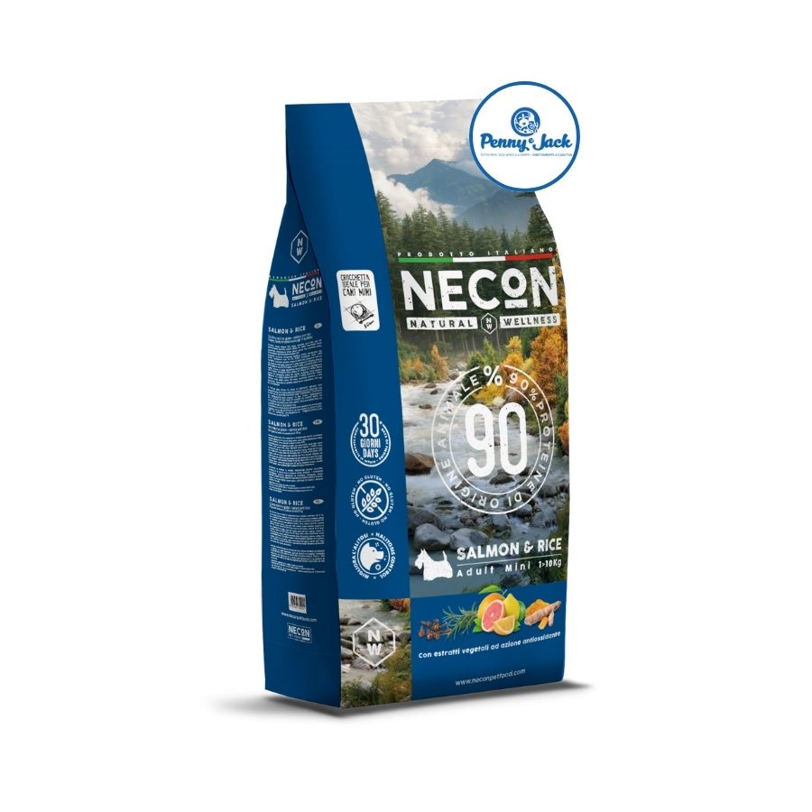 NECON NAURAL WELLNESS CANE ADULT MINI SALMONE E RISO KG 2
