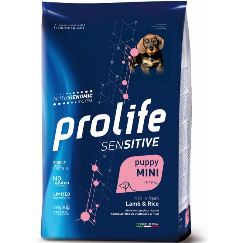 PROLIFE CANE PUPPY SENSITIVE AGNELLO E RISO MINI KG 2