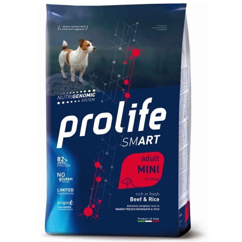 PROLIFE CANE SMART ADULT MANZO E RISO MINI KG 2